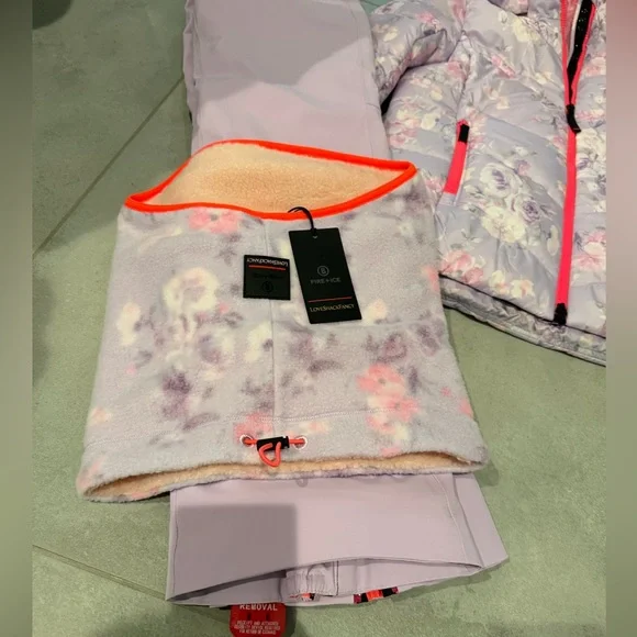 LoveShackFancy Nessa Ski Jacket Pants Set XS 2 4 6 💜🩷 - Picture 4 of 16